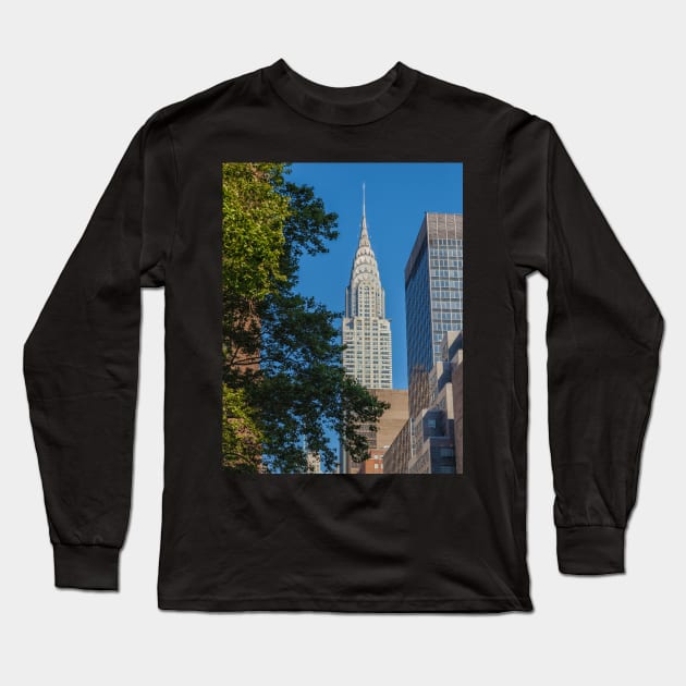 The Chrysler Building Long Sleeve T-Shirt by jvnimages